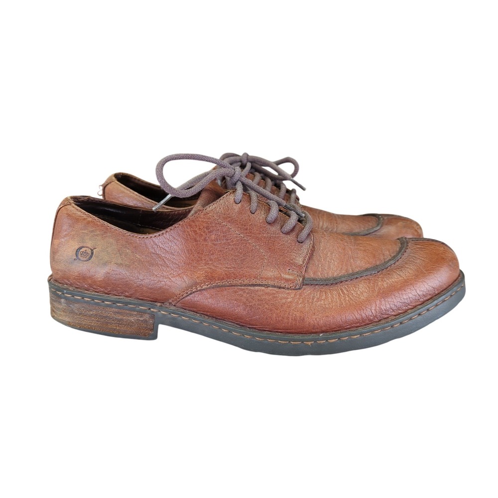 BORN Leather Brown Lace‎ Up Oxford Dress Shoes Men's Size 11 M W5102